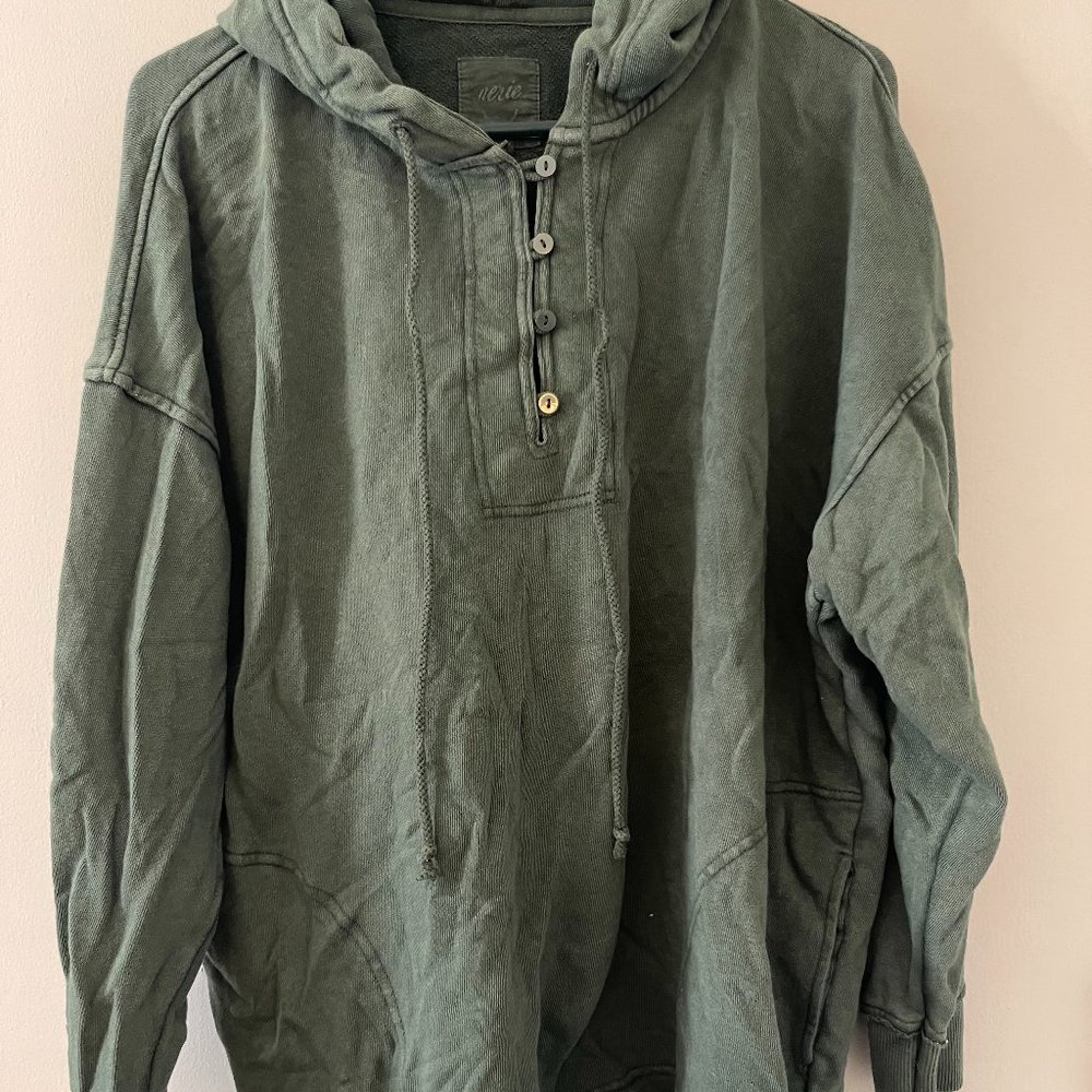 Aerie Dark Green Hooded Pullover